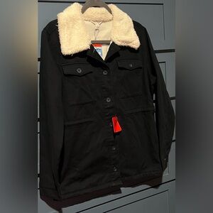 Women’s Hang Ten Midweight Fleece Lined Push Collar Utility Jacket Size Medium